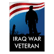 Veterano de guerra de Iraq Tarjeta