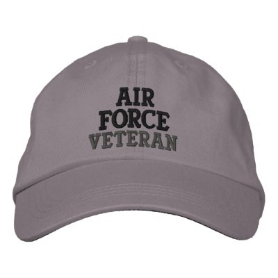 "Veterano de la fuerza aérea " Gorra De Beisbol Bordada