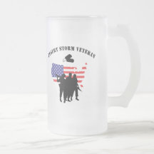 Veterano de tormenta de desierto tazas