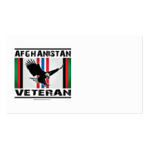 Veterano Eagle 2 de Afganistán Tarjeta De Negocio