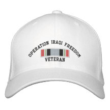Veterano iraquí de la libertad de la operación gorro bordado