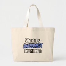 Veterinario de Awesomest del mundo Bolsa Lienzo