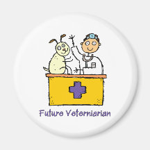 Veterinario futuro - muchacho iman para frigorífico