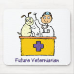 Veterinario futuro - muchacho tapete de ratones