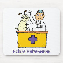 Veterinario futuro - muchacho tapete de ratones