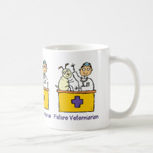 Veterinario futuro - muchacho tazas de café