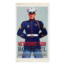 Veterinarios para la tarjeta de visita de Ron Paul