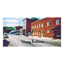 Vevay Indiana Tarjeta Personal Con Foto