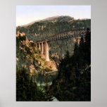 Viaducto y castillo Wiesberg el Tyrol Austro- de T Poster
