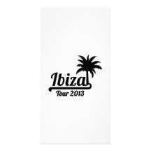 Viaje 2013 de Ibiza Tarjeta Con Foto Personalizada