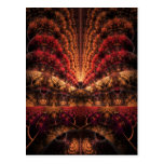 Viaje a las ilustraciones del fractal del infinito postales