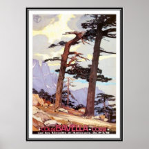 Viaje Córcega del vintage - Poster