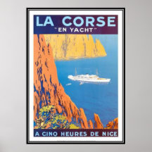 Viaje Córcega del vintage - Posters