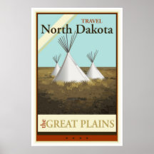Viaje Dakota del Norte Poster
