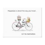 Viaje de la bici de la felicidad lona envuelta para galerías