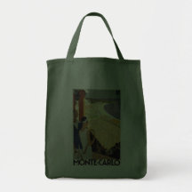 Viaje de Monte Carlo Mónaco del vintage Bolsa De Mano