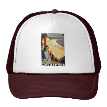 Viaje de Monte Carlo Mónaco del vintage Gorro De Camionero