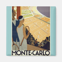 Viaje de Monte Carlo Mónaco del vintage Imán