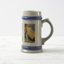 Viaje de Monte Carlo Mónaco del vintage Taza