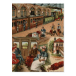 Viaje del ferrocarril tarjetas postales