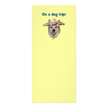 Viaje del perro de las vacaciones diseños de tarjetas publicitarias