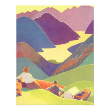 Viaje del vintage, comida campestre de la familia, comunicado