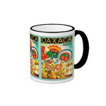 Viaje del vintage del ~ de México del ~ de Oaxaca Tazas