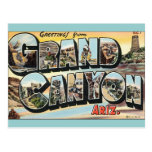 Viaje del vintage del Gran Cañón Tarjetas Postales