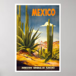 Viaje del vintage, México Poster