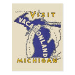 Viaje del vintage - Michigan Vacationland Postal
