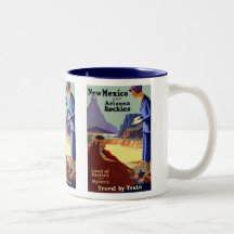 Viaje del vintage - New México y Arizona Rockies Taza De Café