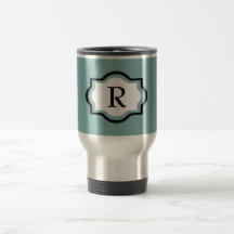 VIAJE ELEGANTE _132 SEAFOAM CON EL MONOGRAMA TAZAS