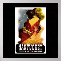 Viaje-Nantucket del Poster-Vintage