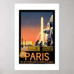 Viaje París 2 del vintage del poster