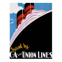 Viaje por CA y las líneas de la unión Postales