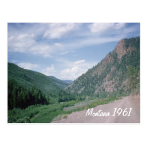 Viaje por carretera retro de Montana Postales