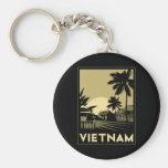 viaje retro del art déco de Vietnam Asia sudorient Llaveros