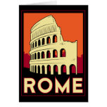 viaje retro del vintage de Europa del coliseo de R Felicitaciones