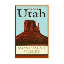 Viaje Utah Tarjeta Postal