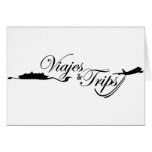 Viajes y viajes tarjetas