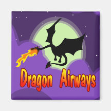 Vías aéreas del dragón de la mosca imán para frigorifico