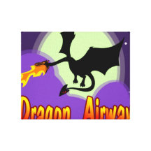 Vías aéreas del dragón de la mosca impresión de lienzo