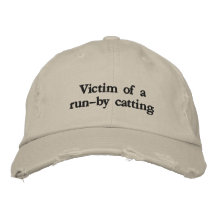 Víctima de a funcionamiento-por catting gorra bordada
