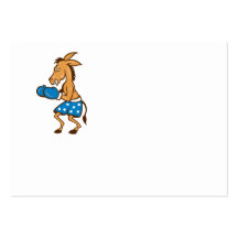 Victoria del boxeador del Jackass del burro Tarjeta De Negocio