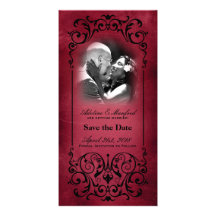 Victorian de Nouveau: Reserva del rojo y del negro Tarjetas Personales