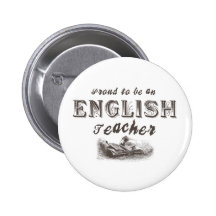 Victorian orgulloso del profesor de inglés pin