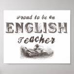 Victorian orgulloso del profesor de inglés posters