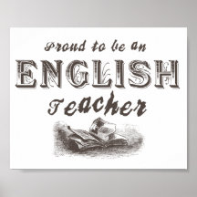 Victorian orgulloso del profesor de inglés posters