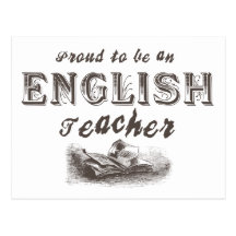 Victorian orgulloso del profesor de inglés postales