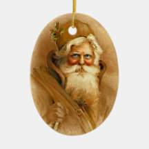 Victorian Papá Noel del Viejo Mundo Ornatos